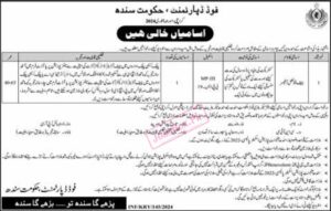 Sindh Food Department Jobs