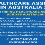 Healthcare Assistant Jobs in Australia 2025