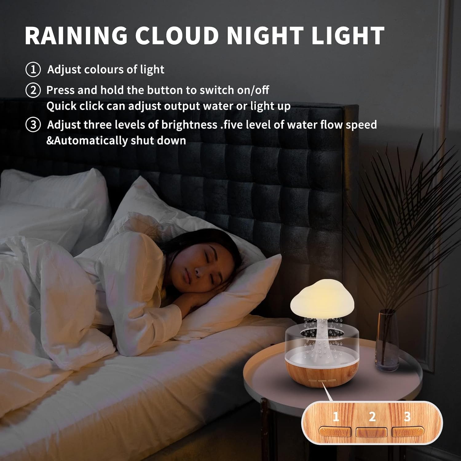 Best Weljoy Zen Rain Cloud Night Light